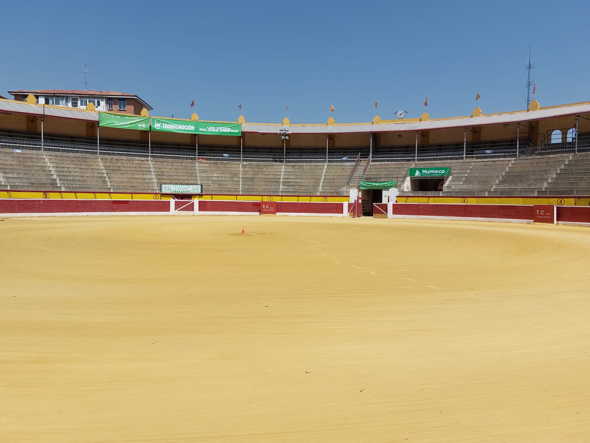 La plaza de toros, preparada tras los últimos trabajos