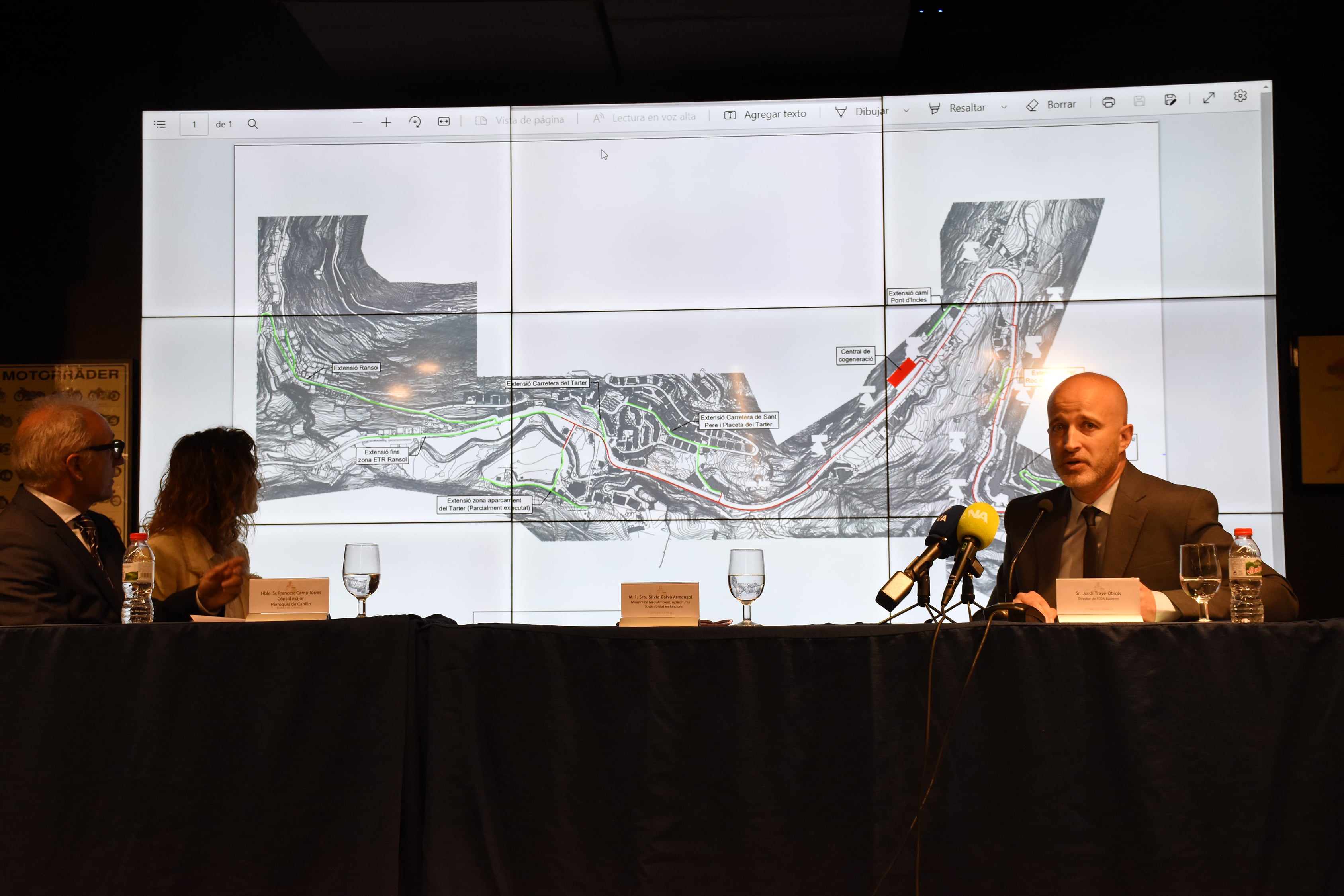 Jordi Travé va presentar l'any passat l'ampliació de la xarxa de calor de Canillo