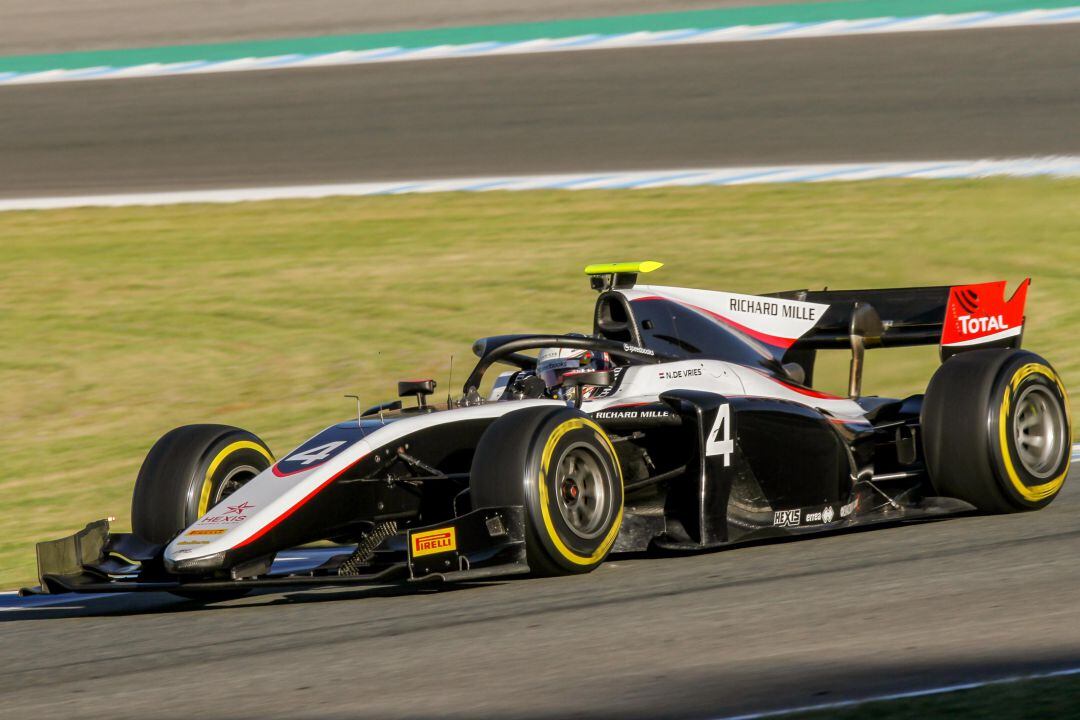 Nick de Vries durante la sesión de entrenamientos del miércoles