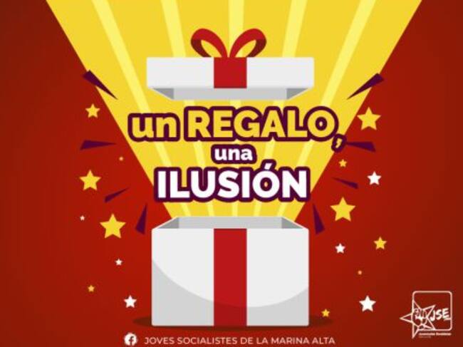 Cartel de la campaña de recogida de juguetes navideña.