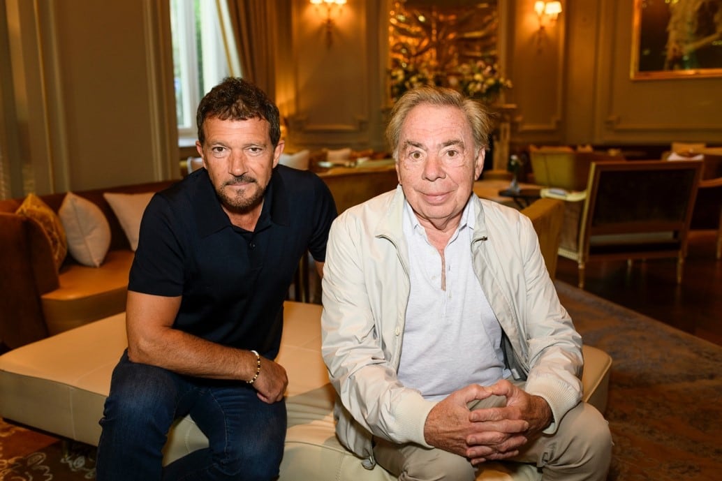 Antonio Banderas y Andrew Lloyd Webber en Madrid 2022