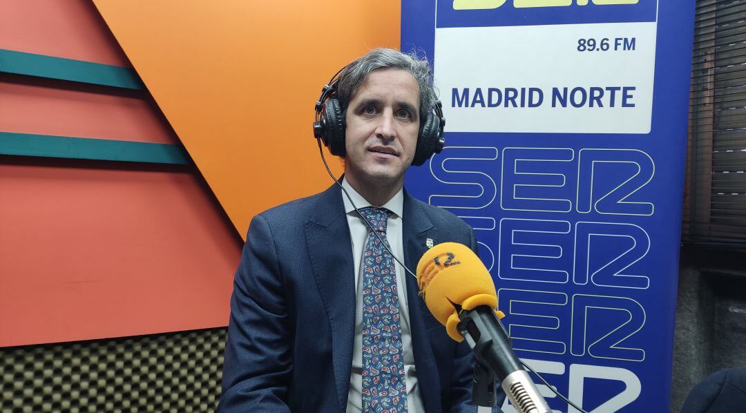 El alcalde de Alcobendas, Aitor Retolaza en los estudios de SER Madrid Norte