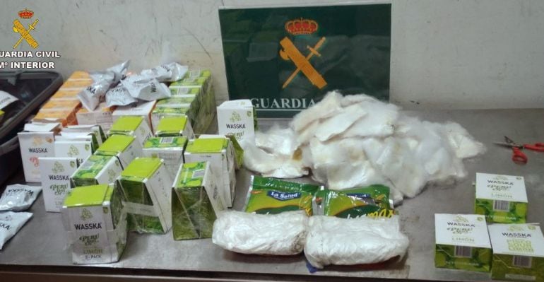 Entre los dos pasajeros portaban 24 kilos de cocaína