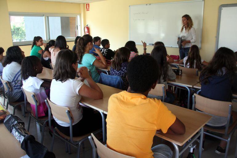 Alumnes d'un institut de Girona