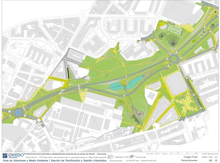 Imagen de la zona central de la actuación prevista