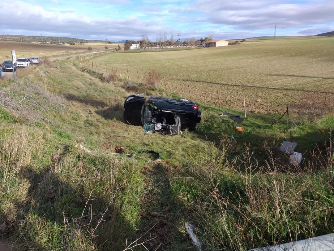 Imagen de uno de los últimos accidentes de 2019 en Ávila