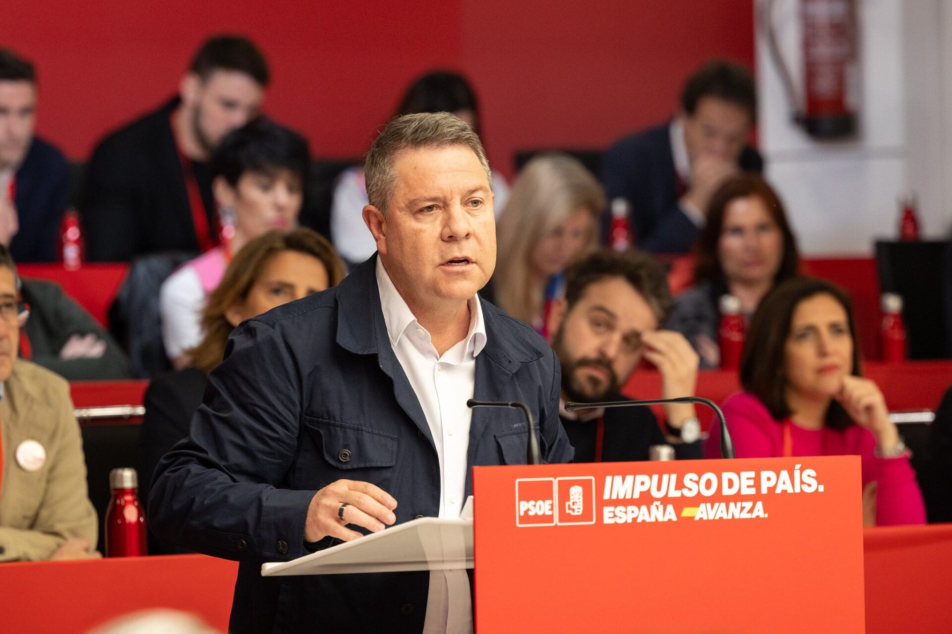 Emiliano García-Page durante el Comité Federal de los socialistas este sábado