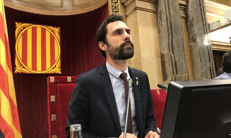 El presidente del Parlament, Roger Torrent