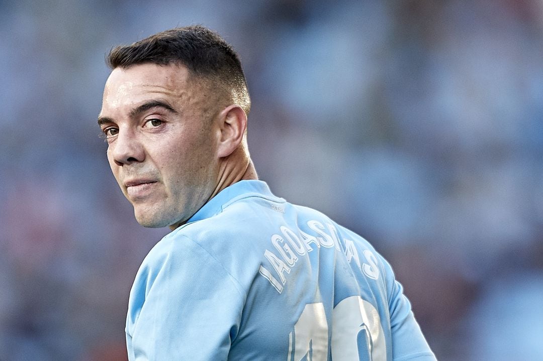 Iago Aspas, en el último partido frente al Villarreal, en Balaídos