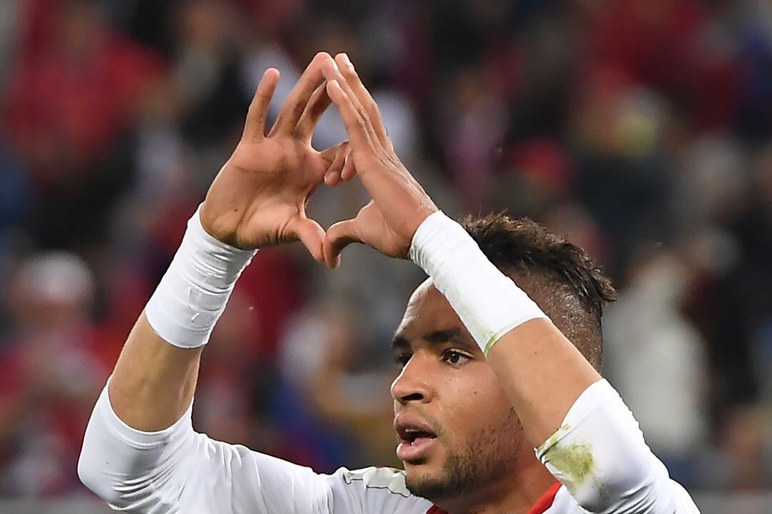 En-Nesyri celebra un gol contra España en la pasada Copa del Mundo de la FIFA