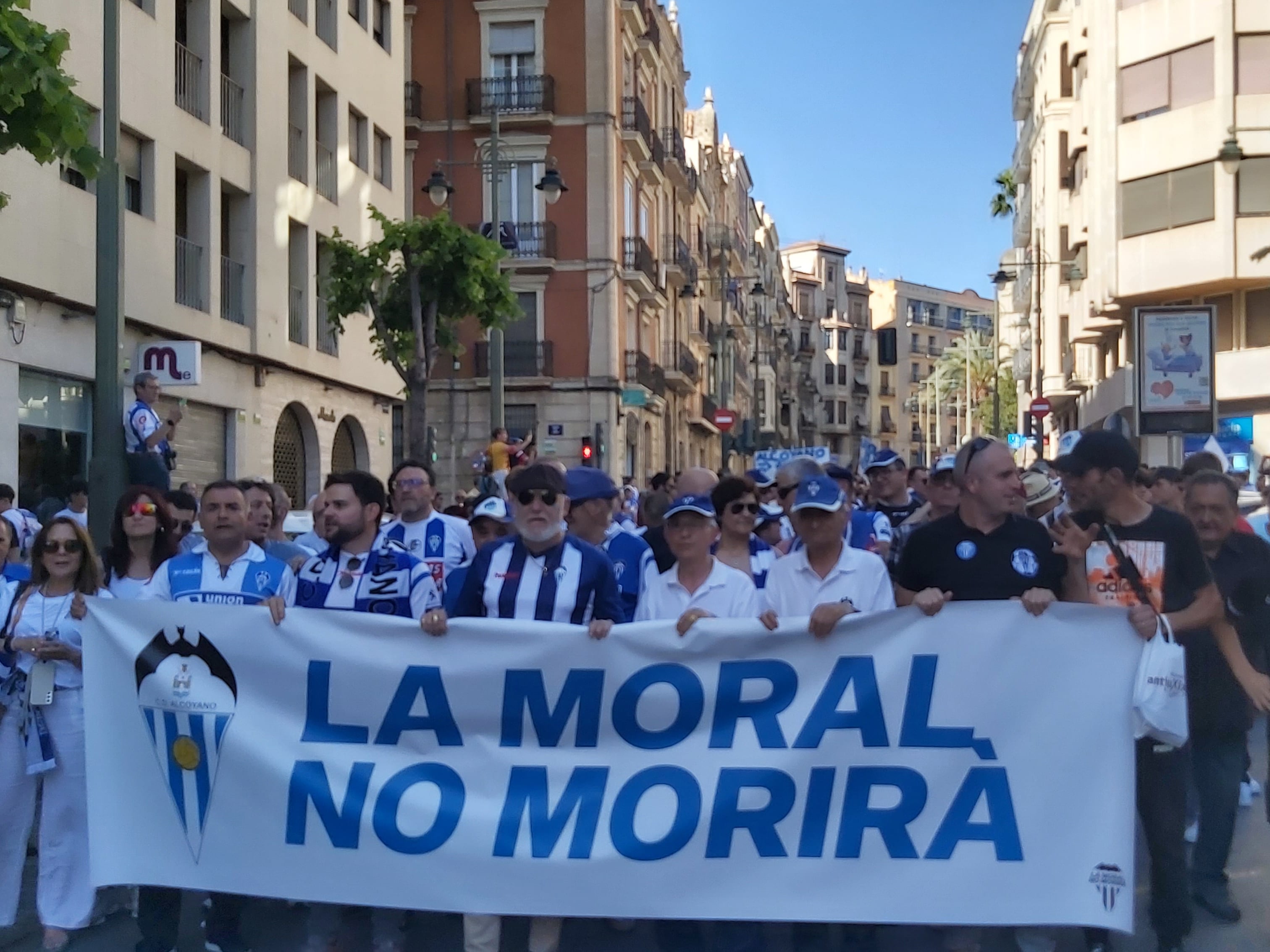 Momento de la manifestación organizada por la plataforma &#039;La Moral no morirá&#039;