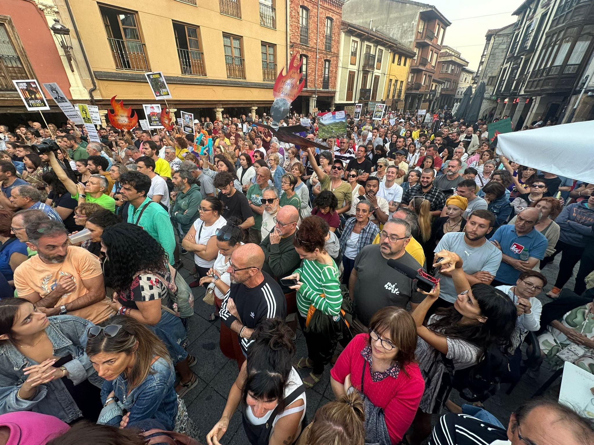 Destacada movilización en la Montaña Palentina