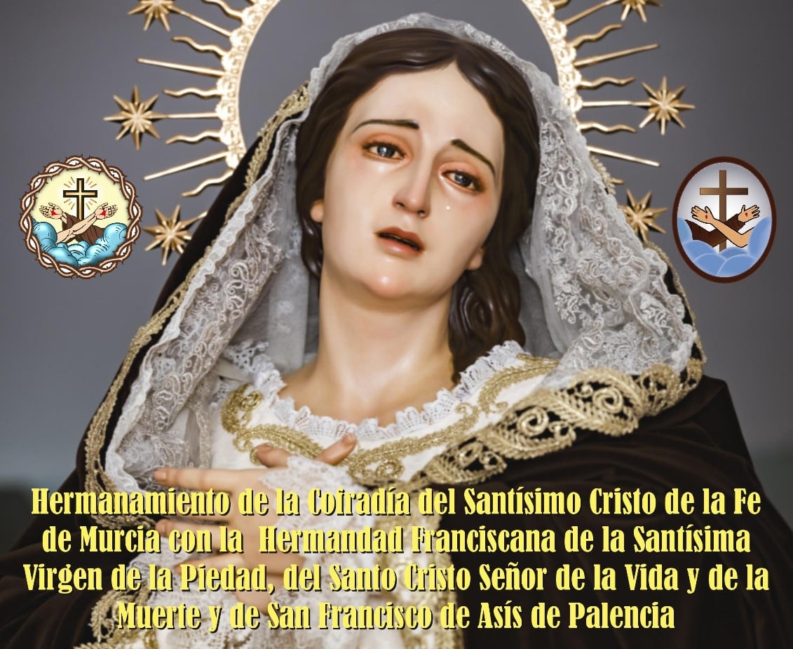 La Hermandad Franciscana de Palencia se hermana con la Cofradía del Santísimo Cristo de la Fe de Murcia