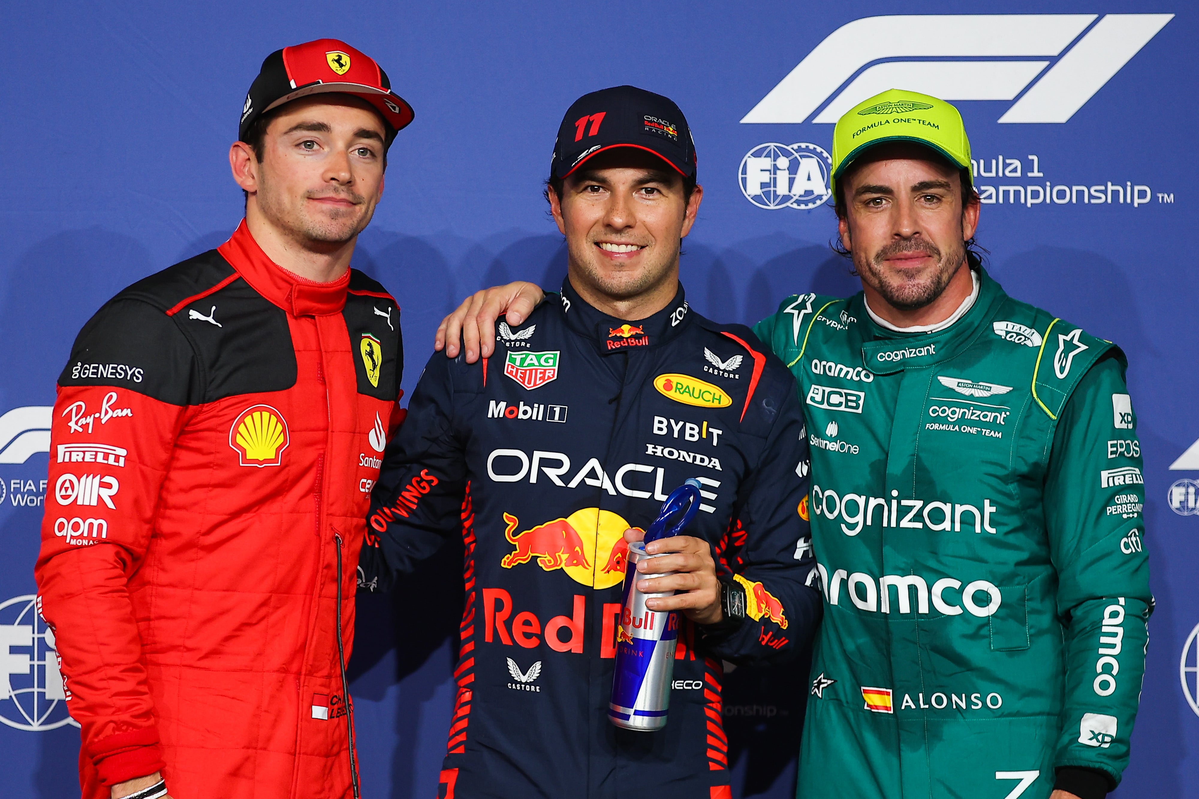 Fernando Alonso terminó tercero en la clasificación. Pole para Sergio Perez y Leclerc segundo en el GP de Arabia Saudita. (Photo by Eric Alonso/Getty Images)