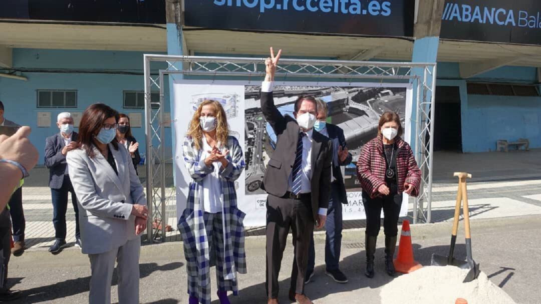 Caballero, en el inicio oficial de las obras de Marcador.