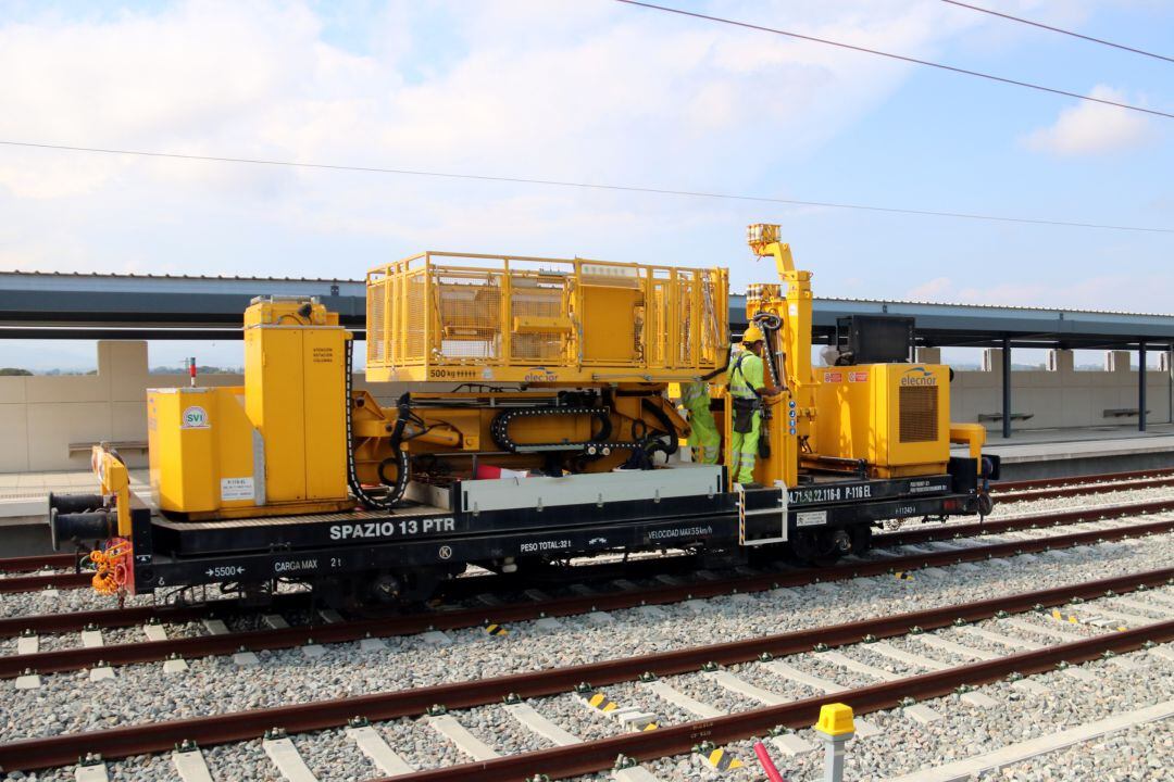 Imatge d'arxiu de les obres al Corredor Mediterrani