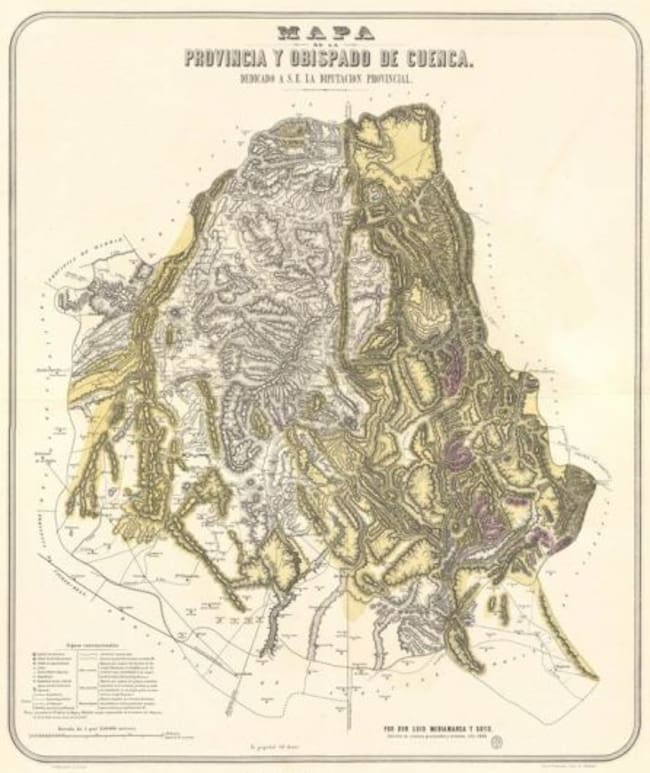 Mapa del Obispado de Cuenca.