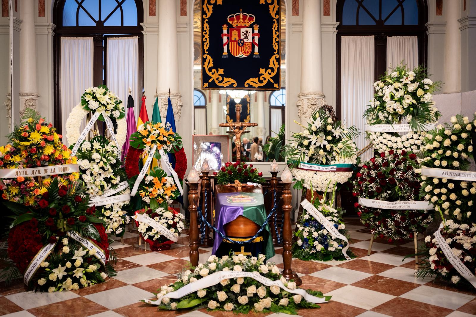 Capilla ardiente de &#039;Fosforito&#039; este jueves en el Ayuntamiento de Málaga