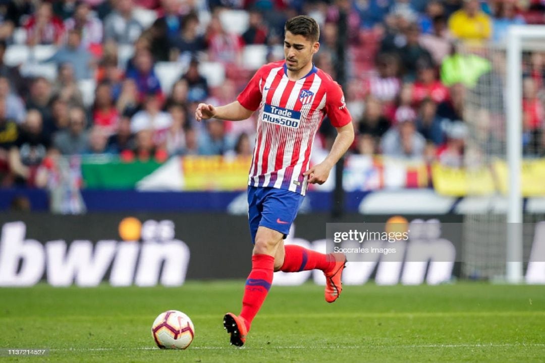 Toni Moyá, durante un partido con el Atlético de Madrid.