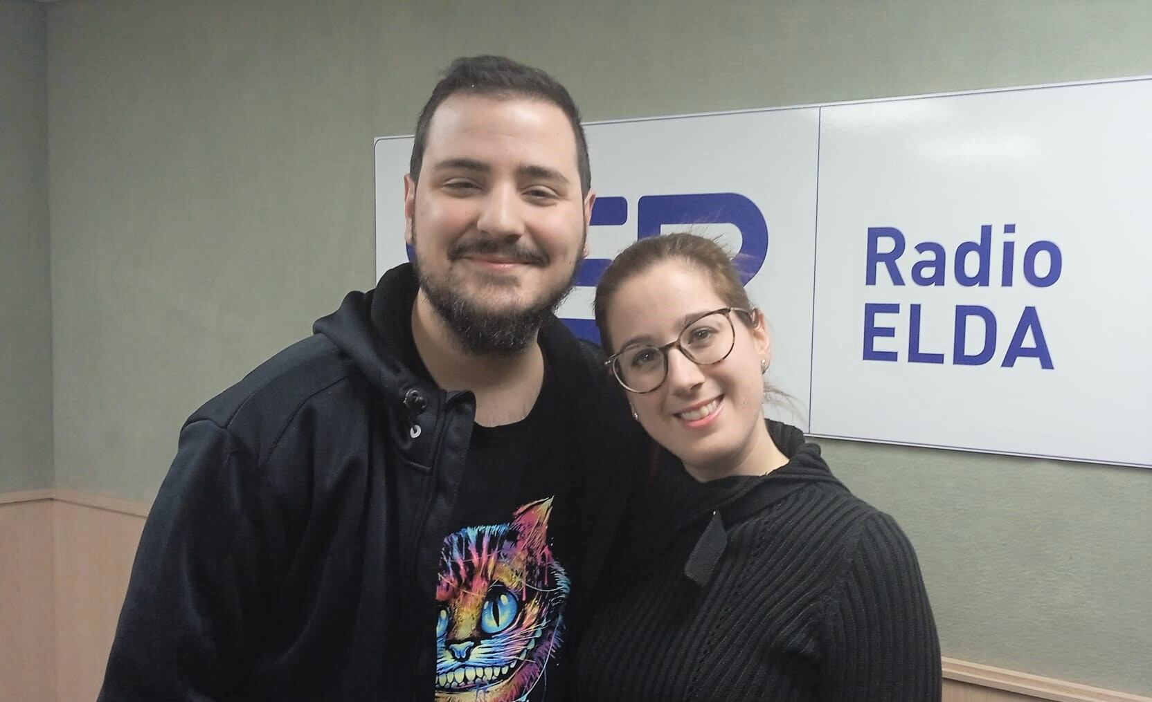 Aurora Belda Doñate y Arturo Alarcón Doñate, cargos festeros de la Comparsa de Estudiantes de Elda.