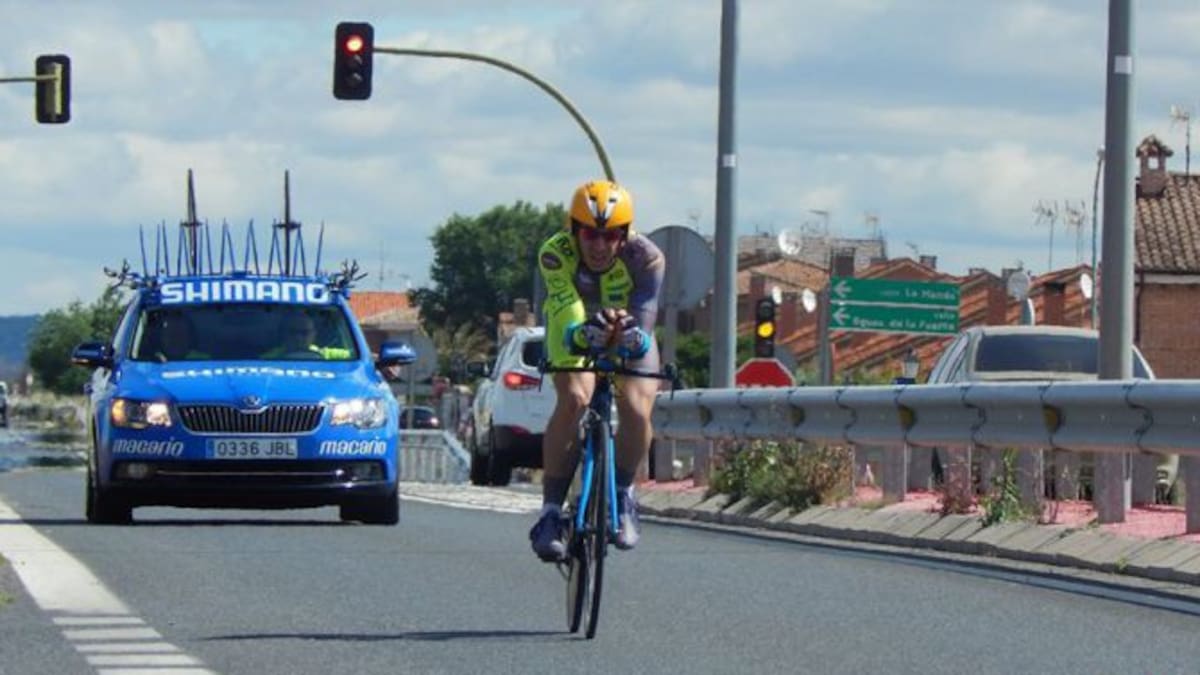 Sergio Matey preparado para el reto 24 horas de ciclismo solidario contra el cáncer infantil