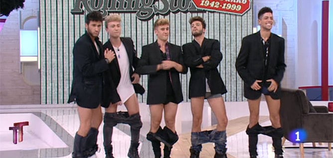 Auryn en calzoncillos en el programa &#039;T con T&#039; de La 1