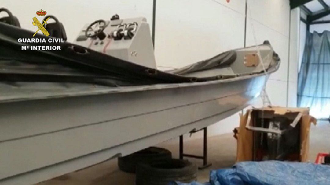 Embarcación incautada en la Operación "Tardo"