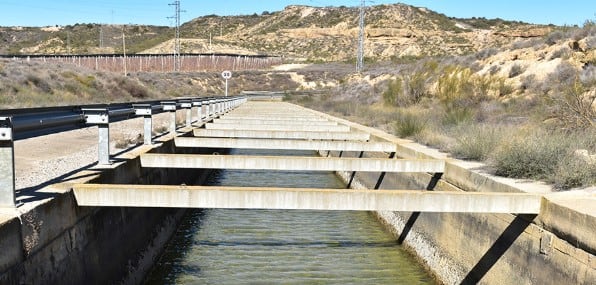 Estación de bombeo de la comunidad de regantes de Lasesa