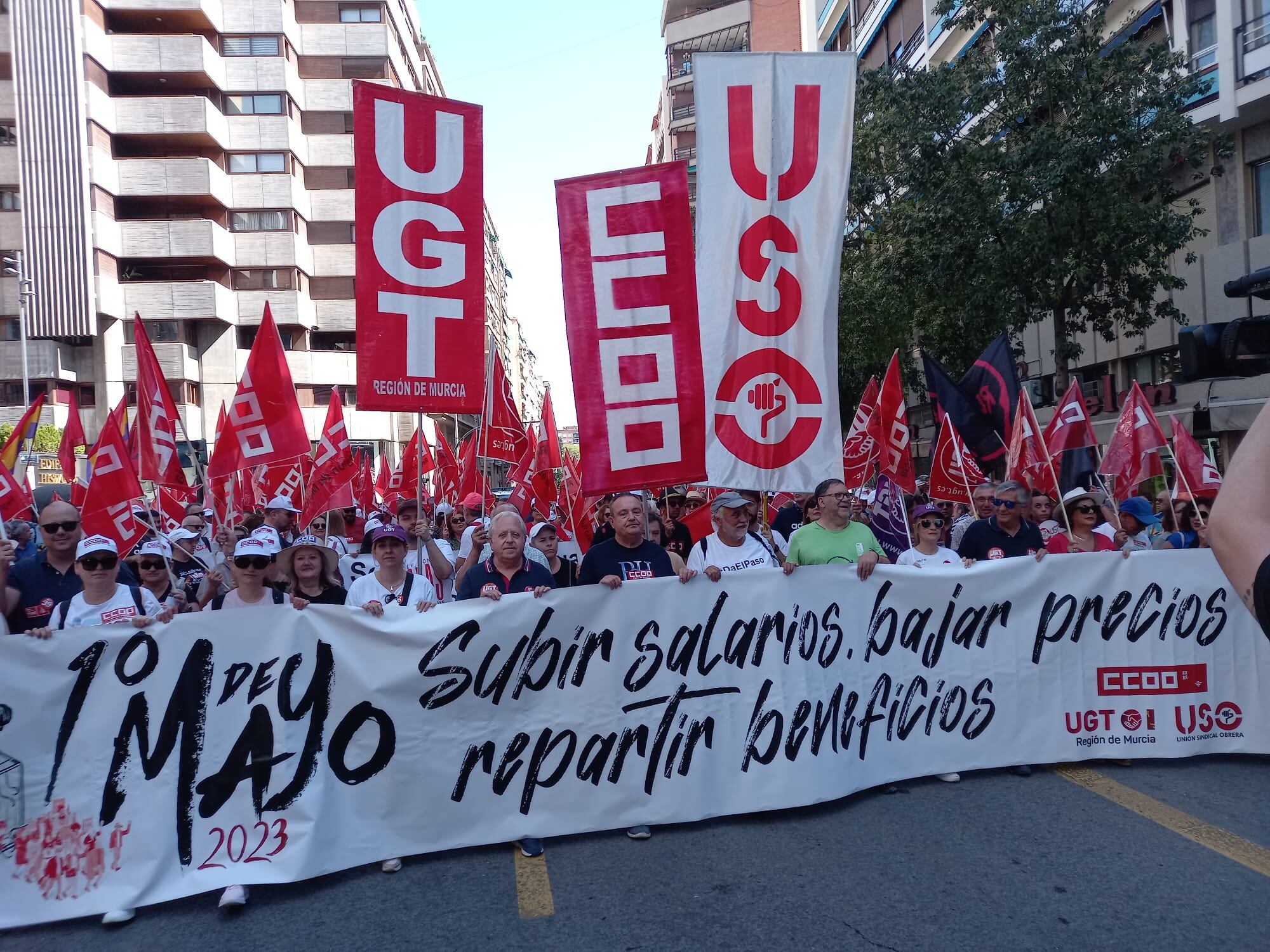 Manifestación del 1º de mayo en Murcia