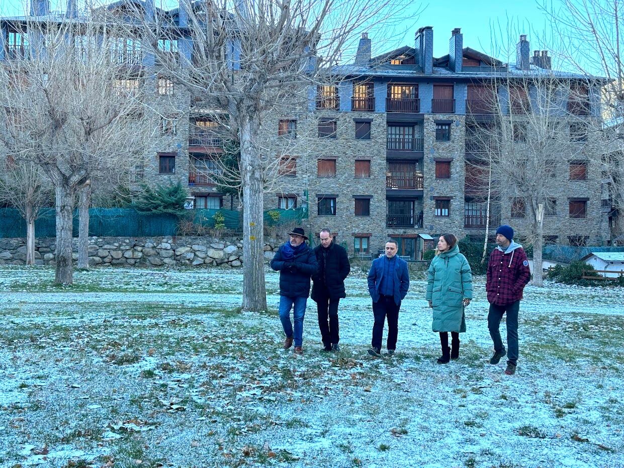 Un instant de l'acte d'avui de DA a Canillo.