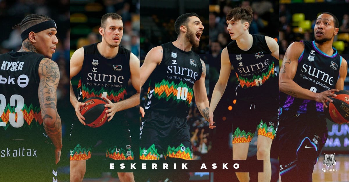 Kyser, Radicevic, Alonso, Ubal y Goudelock no continuarán en BIlbao Basket