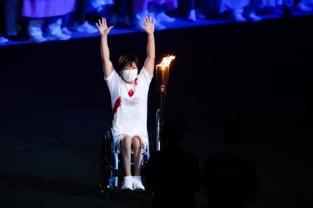 Los atletas paralímpicos tuvieron protagonismo en la ceremonia de apertura de los Juegos Olímpicos de Tokio 2020.