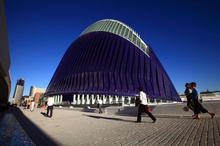 Ágora de la Ciudad de las Artes y las Ciencias en una imagen reciente