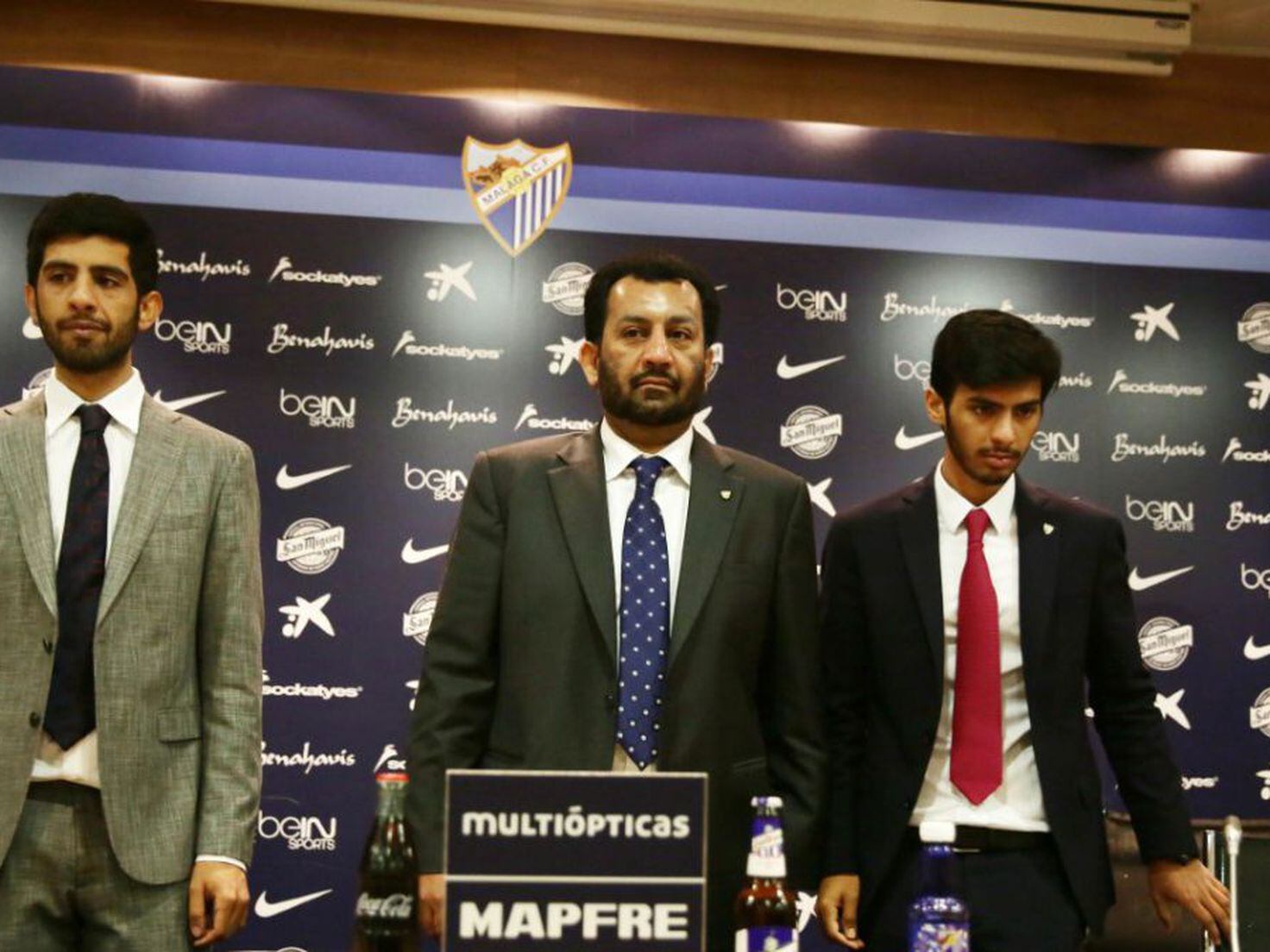 El jeque Al Thani tendrá que compartir la propiedad del Málaga con la cadena hotelera BlueBay