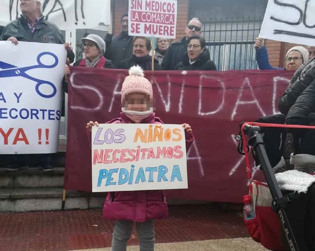 La primera concentración del año en el Centro de Salud de Roa tuvo a los menores como protagonistas