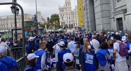 La manifestación en Madrid de loteras y loteros