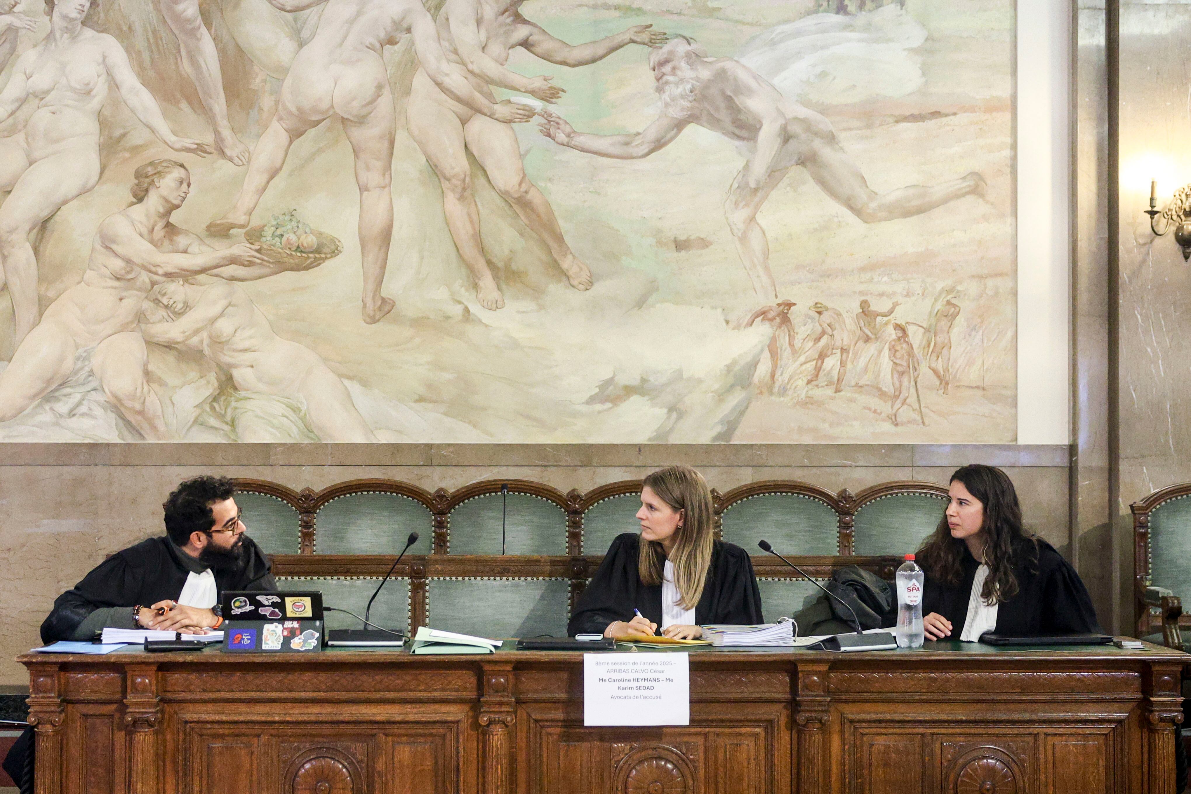 BRUSELAS (BÉLGICA), 09/10/2025.- Vista del juicio este jueves en Bruselas por el apuñalamiento mortal de Teresa Rodríguez Llamazares, la enfermera vallisoletana de 23 años asesinada en Bruselas supuestamente por su expareja en 2022. EFE/Pablo Garrigós