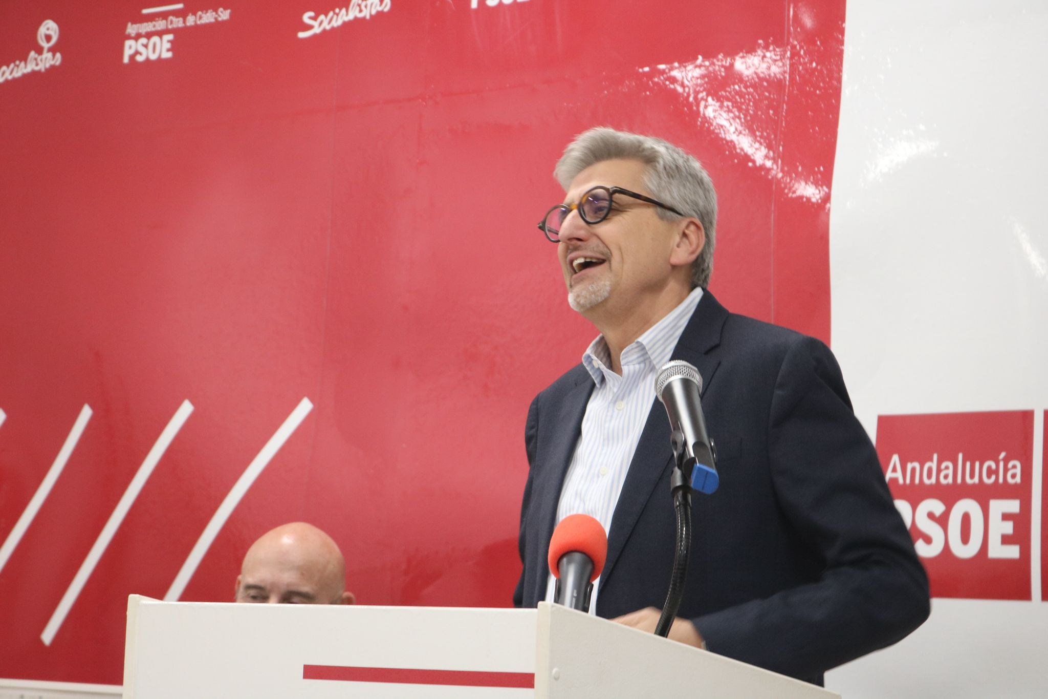 Aguilar durante un encuentro este miércoles en Málaga