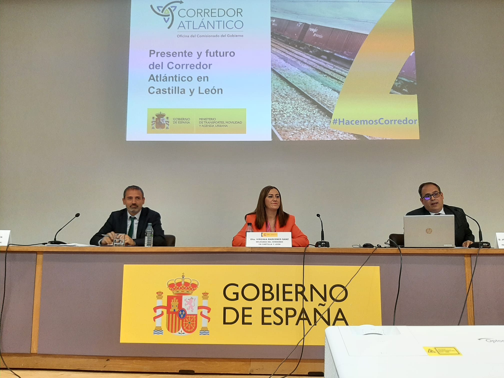 La delegación del Gobierno en Castilla y León ha presentado los beneficios para la región de las infraestructuras del Corredor Atlántico