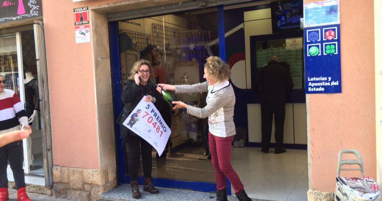 L'administració del Carrer Falset de Tarragona on ha tocat un 5è premi.