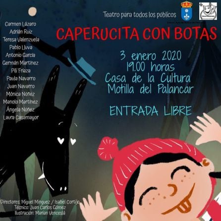 Cartel Caperucita con botas