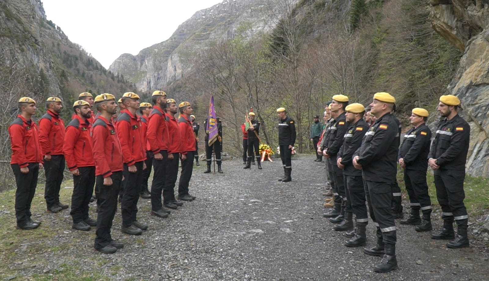 Momento del Homenaje a Víctor Martín Rebollo. Foto: Ministerio de Defensa