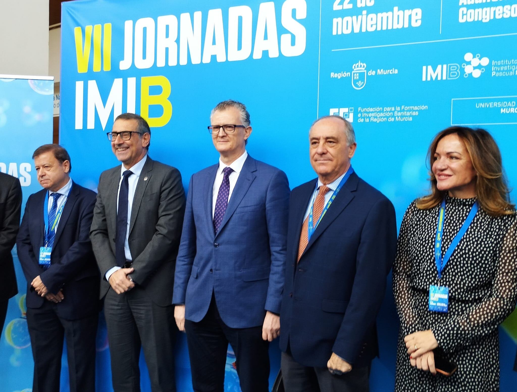 Juan José Pedreño en la inauguración las VII Jornadas del Instituto de Investigación Biosanitaria (IMIB) de la Región de Murcia