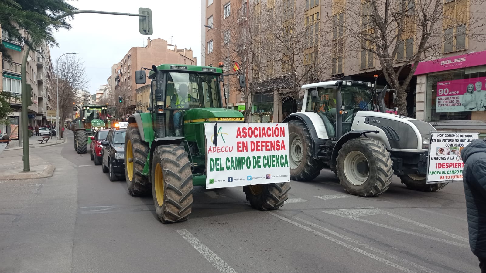 Tractorada organizada por ADECCU el 6 de febrero de 2024 en Cuenca