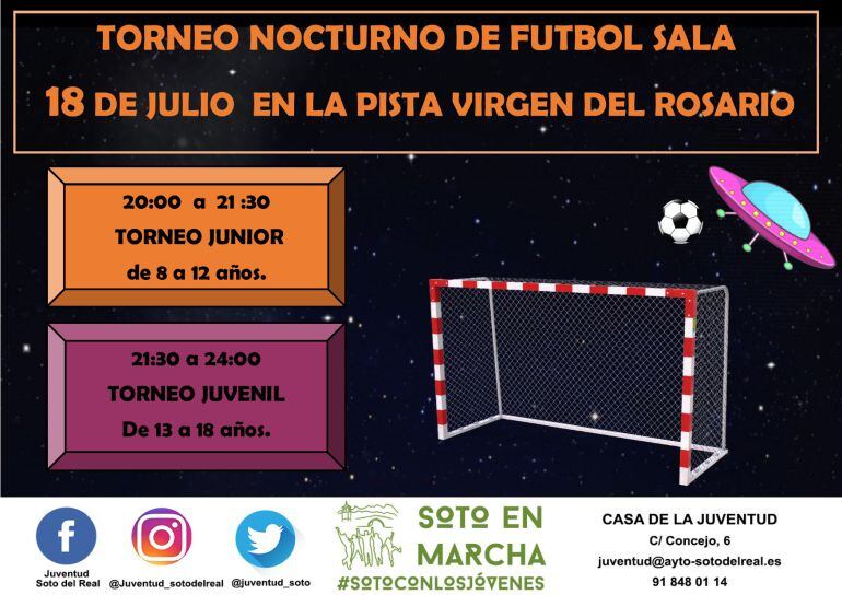 Cartel del torneo de Fútbol Sala
