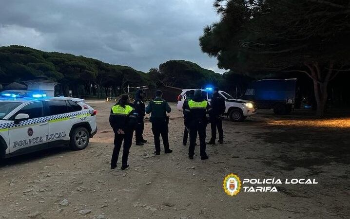 Intervención de la Policía en la zona