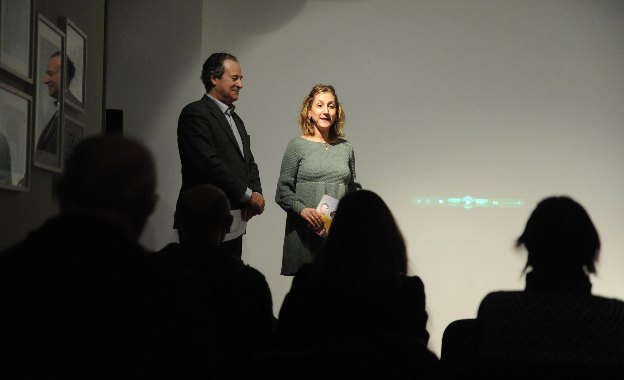 Antonio Sánchez, director del Museo y Cristina Aranda, concejala de Cultura, abren la sesiones en el Museo de las Ferias