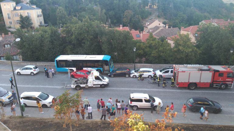 Accidente autobús Vía Roma