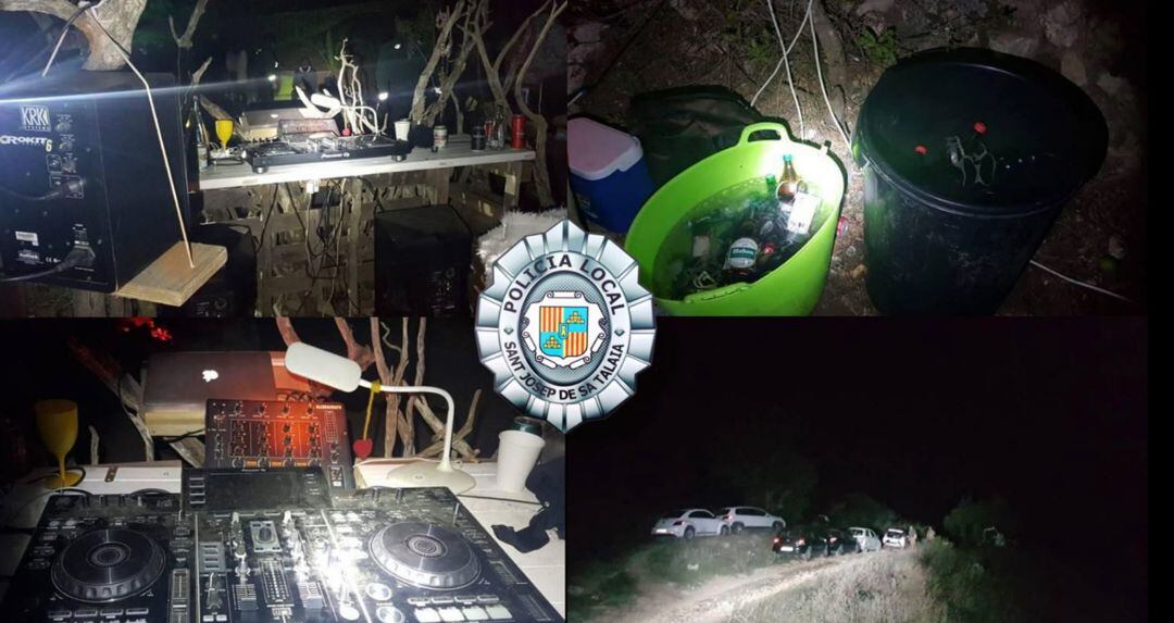 Equipos decomisados por la Policía Local