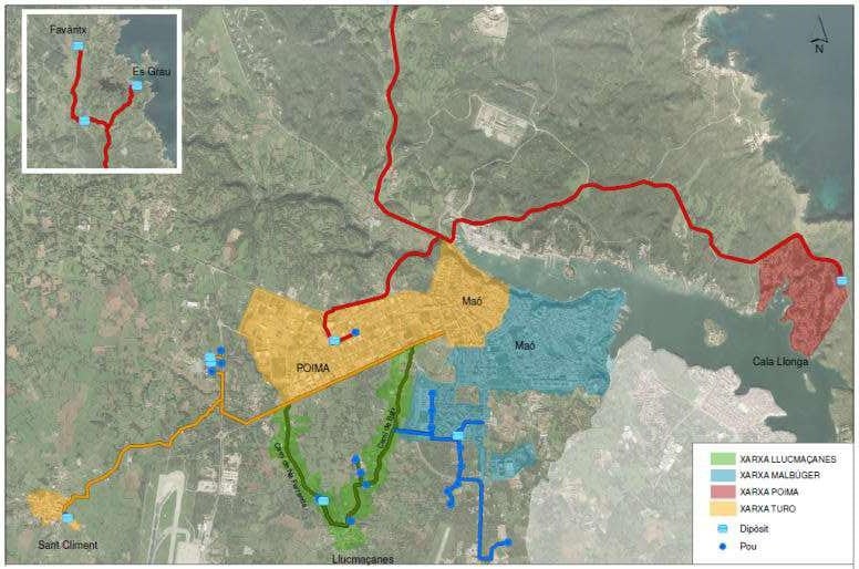 Zona d&#039;abastiment d&#039;aigua a Maó